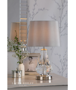 Laura Ashley Humby Touch Table Lamp Crystal & Polished Nickel With Shade - Image 5
