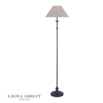 Laura Ashley Ludchurch Floor Lamp Industrial Black With Shade