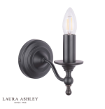 Laura Ashley Ludchurch Single Wall Light Industrial Black - Image 2