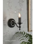 Laura Ashley Ludchurch Single Wall Light Industrial Black - Image 4