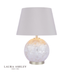 Laura Ashley Mathern Table Lamp Cream Shell & Champagne With Shade
