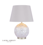 Laura Ashley Mathern Table Lamp Cream Shell & Champagne With Shade