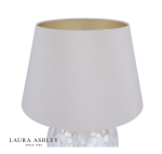 Laura Ashley Mathern Table Lamp Cream Shell & Champagne With Shade - Image 3