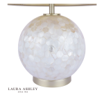 Laura Ashley Mathern Table Lamp Cream Shell & Champagne With Shade - Image 4