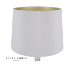 Laura Ashley Nevern Table Lamp Champagne Glass & Polished Chrome With Shade - Image 3