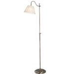 Suffolk Rise & Fall Floor Lamp Antique Brass With Shade