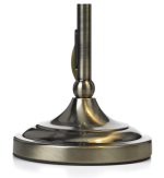 Suffolk Rise & Fall Table Lamp Antique Brass With Shade - Image 3