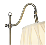 Suffolk Rise & Fall Table Lamp Antique Brass With Shade - Image 4