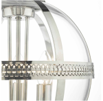 Vanessa 3lt Pendant Polished Nickel & Glass - Image 3