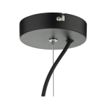 Zula 1lt Single Pendant Black Clear Glass - Image 4