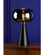 Jensen Table Lamp Smoked Glass Satin Black - Image 5