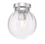 Kavi Flush Polished Chrome Glass IP44