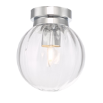 Kavi Flush Polished Chrome Glass IP44