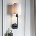Sancerre Matt Black Wall Light With Cylinder Shade - Image 3
