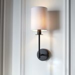 Sancerre Matt Black Wall Light With Cylinder Shade - Image 5