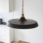 Matt Black & Satin Gold Mid Century Pendant - Image 2