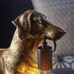 Vintage Gold Dachshund Table Light - Image 6