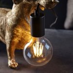 Vintage Gold Dachshund Table Light - Image 8