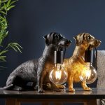 Vintage Gold Dachshund Table Light - Image 9