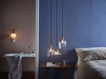 Hadano Pendant Natural Brass With Dimpled Glass Shade - Image 3