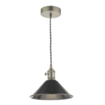 Hadano Pendant Antique Chrome With Antique Pewter Shade