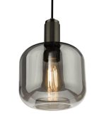 Nikolas Pendant Antique Chrome Smoked Glass - Image 3