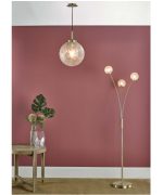 Avari 1lt Pendant Satin Brass & Clear Frosted Glass - Image 6