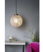 Avari 1lt Pendant Satin Brass & Clear Frosted Glass - Image 7