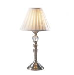 Beau Touch Table Lamp Satin Chrome With Shade