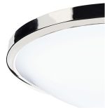 Dover Bathroom Flush Polished Chrome White Acrylic - Image 3