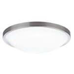 Dover Bathroom Flush Satin Chrome White Acrylic
