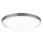 Dover Bathroom Flush Satin Chrome White Acrylic