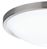 Dover Bathroom Flush Satin Chrome White Acrylic - Image 3