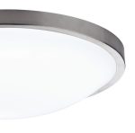 Dover Bathroom Flush Satin Chrome White Acrylic - Image 4