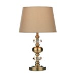 Edith Touch Table Lamp Antique Brass Complete With Shade