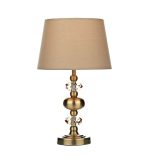 Edith Touch Table Lamp Antique Brass Complete With Shade