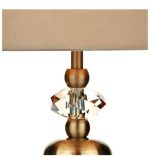Edith Touch Table Lamp Antique Brass Complete With Shade - Image 3