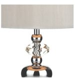 Edith Touch Table Lamp Polished Chrome with Shade - Image 3