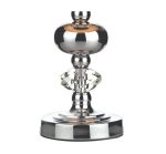 Edith Touch Table Lamp Polished Chrome with Shade - Image 4