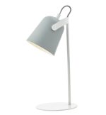 Effie Table Lamp Soft Matt Grey & White
