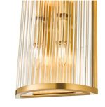 Eleanor 4lt Wall Light Natural Brass Glass - Image 4