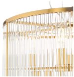 Eleanor 15lt Chandelier Natural Brass Glass - Image 3
