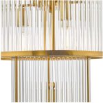 Eleanor 15lt Chandelier Natural Brass Glass - Image 7