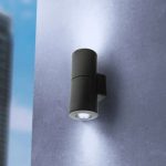 Franca 90 2lt Up Down Wall Light Black - Image 4