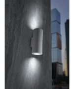 Franca 90 2lt Up Down Wall Light Grey - Image 3