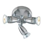 Gemini 3lt Plate Spotlight Satin Chrome