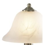 Gloucester Touch Table Lamp Antique Brass & Glass Shade - Image 4