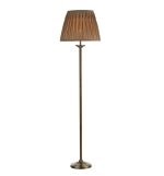 Hatton Floor Lamp Antique Brass With Shade