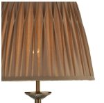 Hatton Floor Lamp Antique Brass With Shade - Image 4