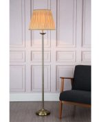 Hatton Floor Lamp Antique Brass With Shade - Image 5